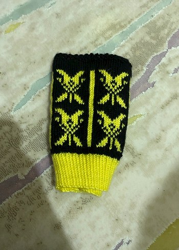 Sarı Nakışlı Erkek kadın çorap patik - Görsel 2