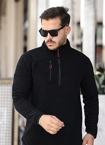 Welsoft yenii sezon yarim fermuar polar s m l xl