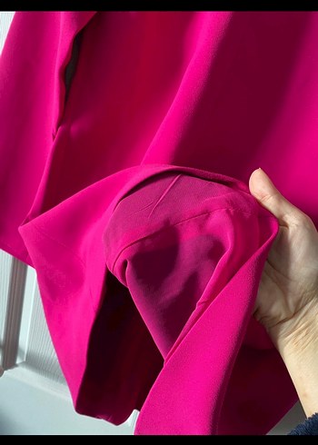 m Beden pembe Renk Zara Pencere Detaylı Mini Elbisesi