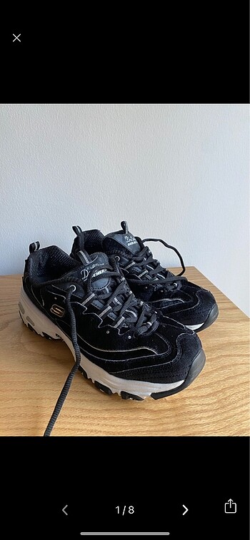 Skechers Kadife D'Lites Siyah Spor