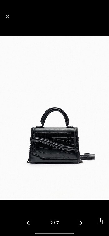 Zara ZARA MINI CITY BAG WITH ASYMMETRIC FLAP