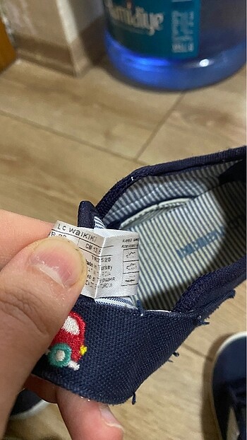 22 Beden lacivert Renk Lcw erkek bebek ev ayakkabısı 22 Numara