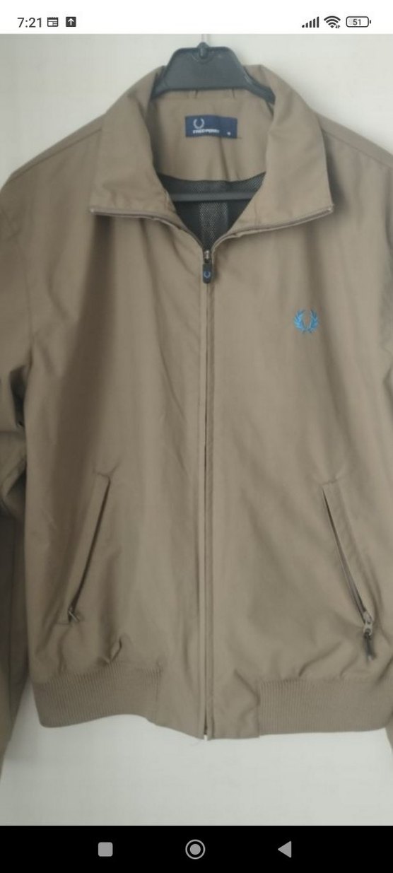 Fred Perry Bej Fermuarlı Mont — görsel 2/7