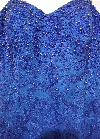 Saks mavi abiye - Görsel 3