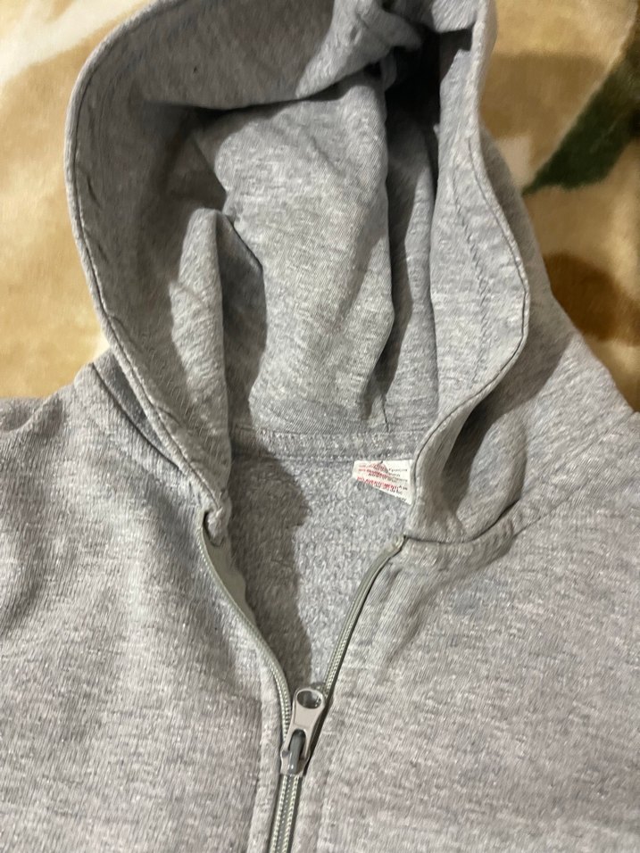 Erkek Çocuk Gri Fermuarlı Kapüşonlu Sweatshirt - Görsel 2