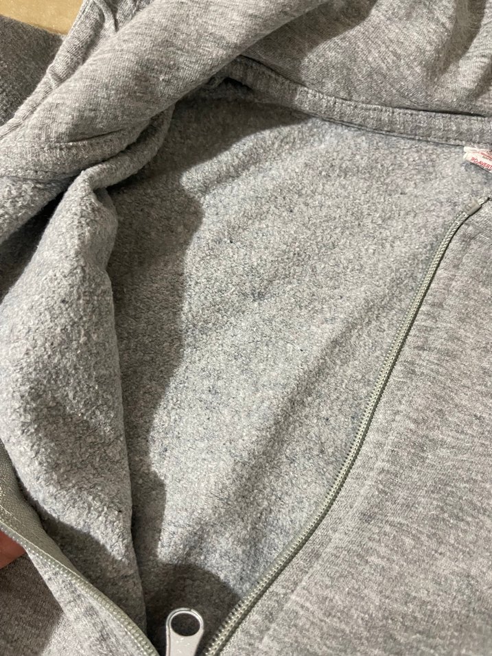 Erkek Çocuk Gri Fermuarlı Kapüşonlu Sweatshirt - Görsel 3