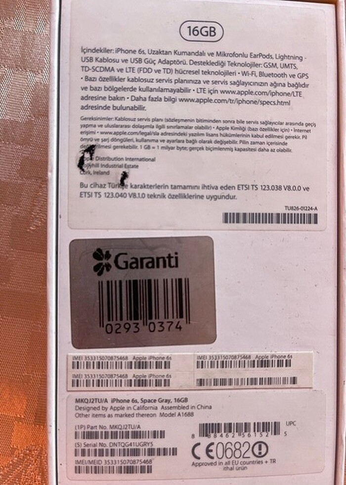 İphone 6S boş kutu - Görsel 2