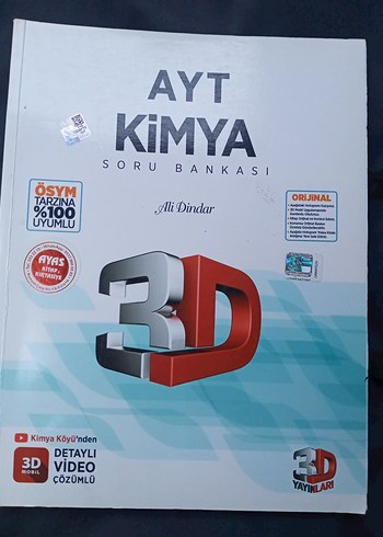 AYT Kimya Soru Bankası 3D Model Video Çözümlü