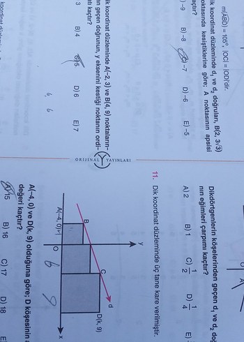  Beden Orijinal Soru Bankası geometri 2025