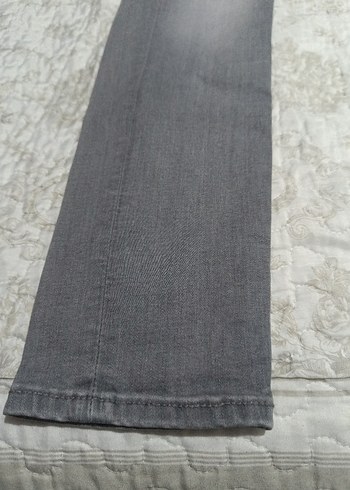 Gri Normal Paça hamile Kadın Kot Pantolon - Görsel 3