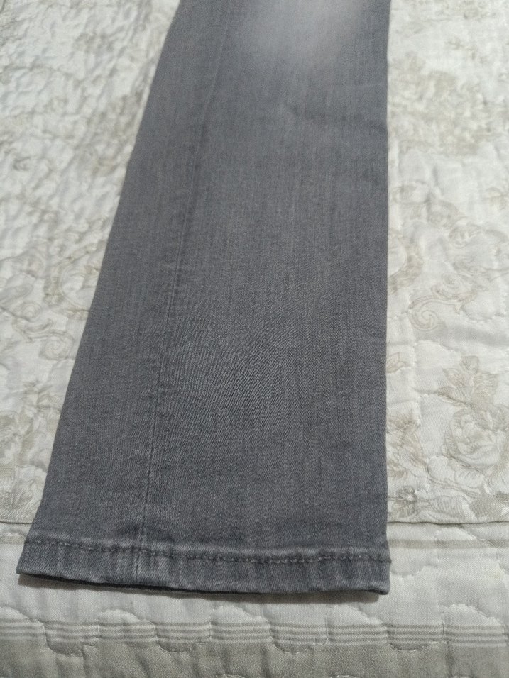 Gri Normal Paça hamile Kadın Kot Pantolon - Görsel 3