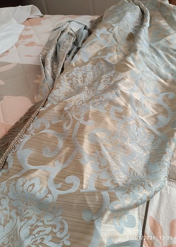 Gri Nakışlı Perde - Klasik Stil - Görsel 3