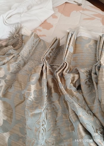 Gri Nakışlı Perde - Klasik Stil - Görsel 4