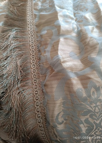 Gri Nakışlı Perde - Klasik Stil - Görsel 2