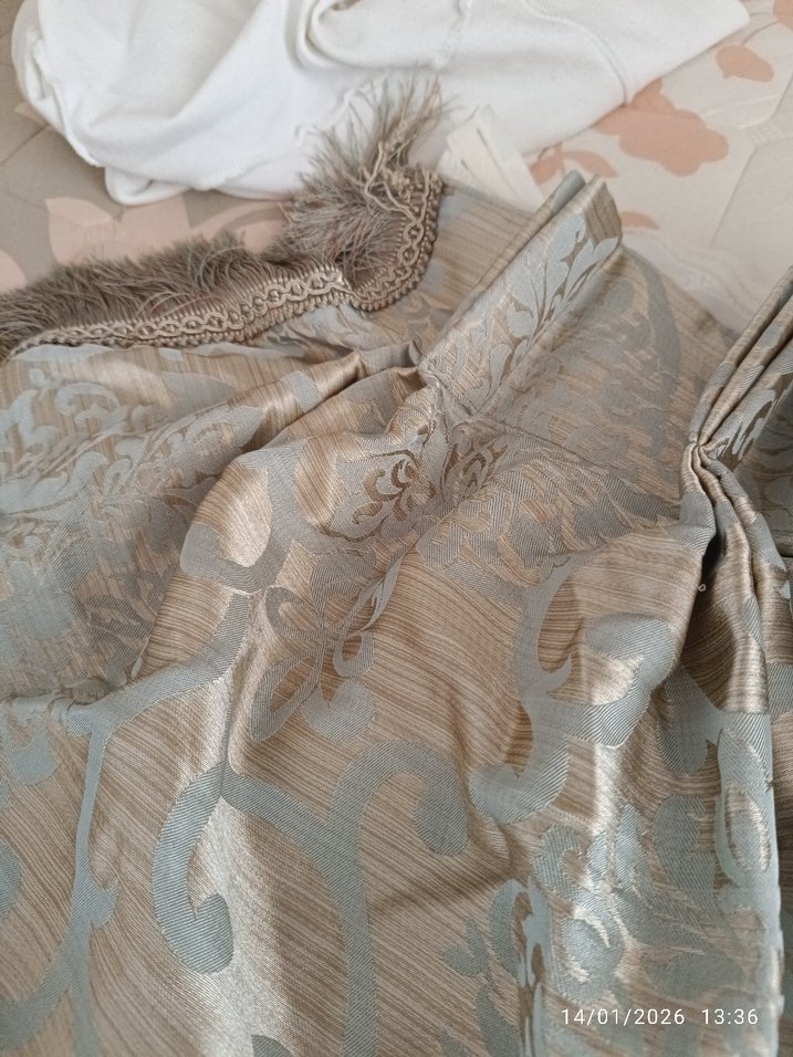 Gri Nakışlı Perde - Klasik Stil - Görsel 5