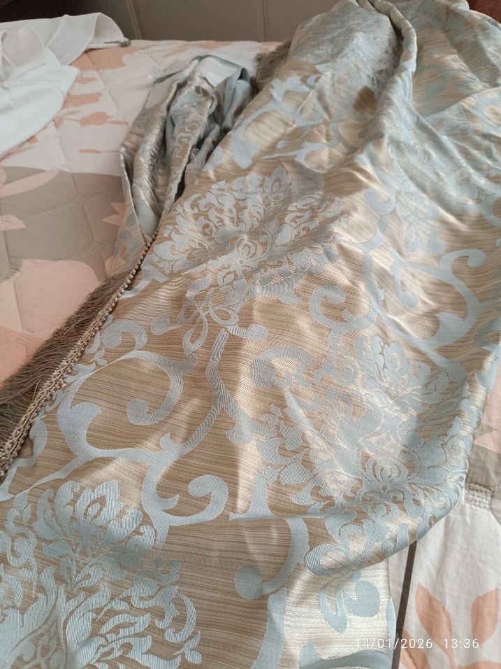 Gri Nakışlı Perde - Klasik Stil - Görsel 3