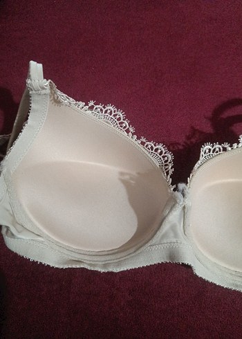 Nakışlı Beyaz Vintage Bohem Sütyen - Görsel 2