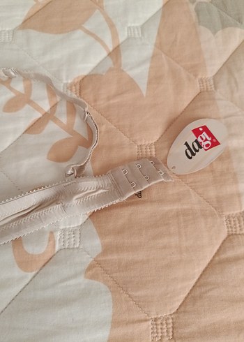 Nakışlı Beyaz Vintage Bohem Sütyen - Görsel 6