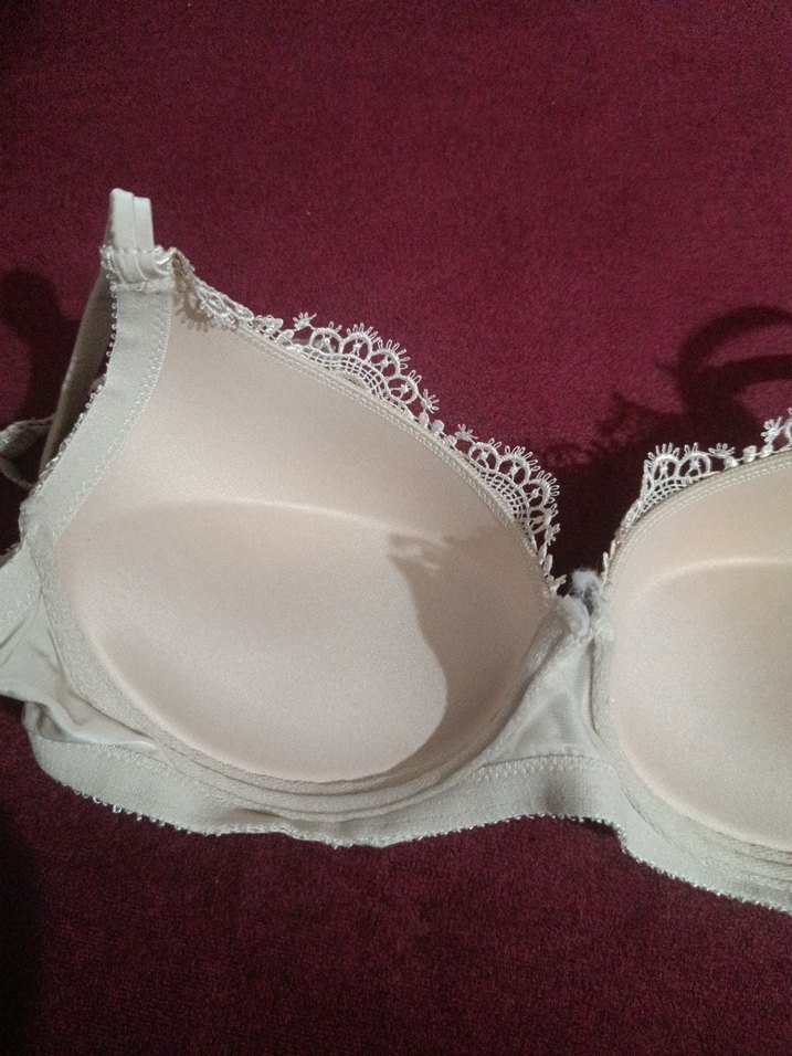 Nakışlı Beyaz Vintage Bohem Sütyen - Görsel 2