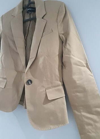 xs Beden kahverengi Renk Mango blazer Ceket