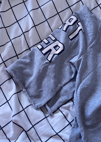 s Beden gri Renk Gri Kadın Spor Sweatshirt Kapüşonlu