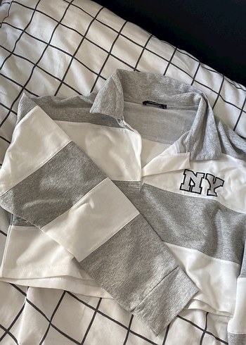 Trendyol & Milla Gri Nakışlı Kadın Sweatshirt