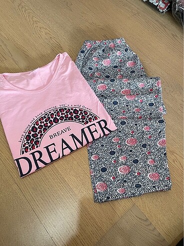Diğer Kısa kollu penye kumaş pijama takımı