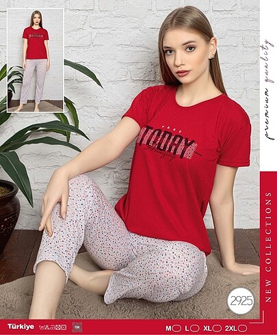 Diğer Penye kumaş kısa kollu pijama takımı en yeniler
