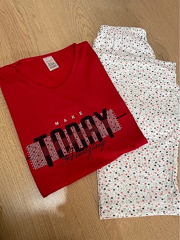 m Beden Penye kumaş kısa kollu pijama takımı en yeniler
