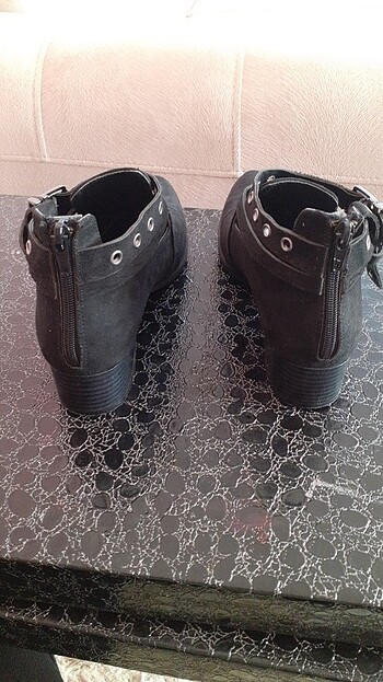 38 Beden siyah Renk Siyah süet klasik topuklu