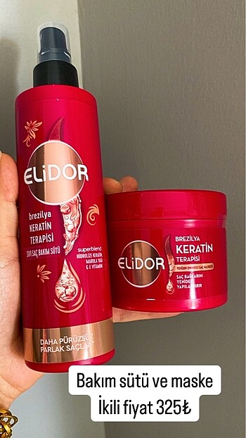 Elidor keratin sütü ve maske