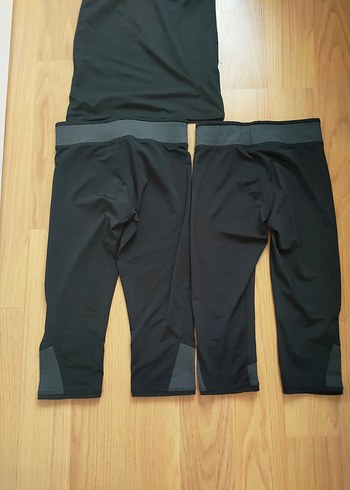 Siyah Çocuk Spor Tayt ve Atlet Takımı - Görsel 6