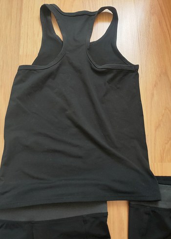 Siyah Çocuk Spor Tayt ve Atlet Takımı - Görsel 5