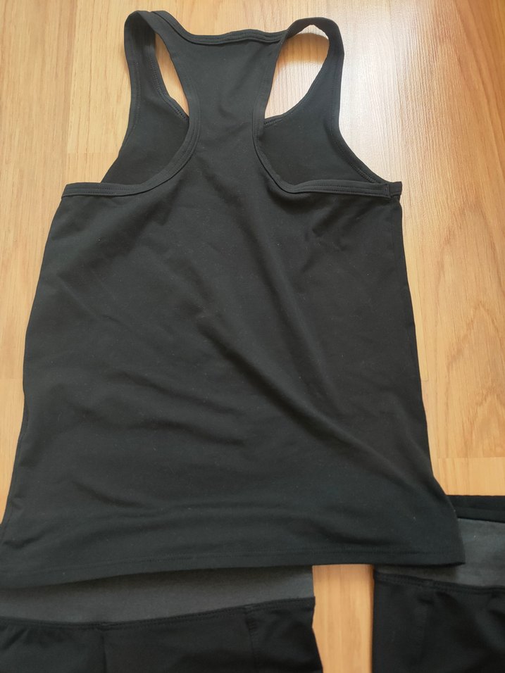 Siyah Çocuk Spor Tayt ve Atlet Takımı - Görsel 5