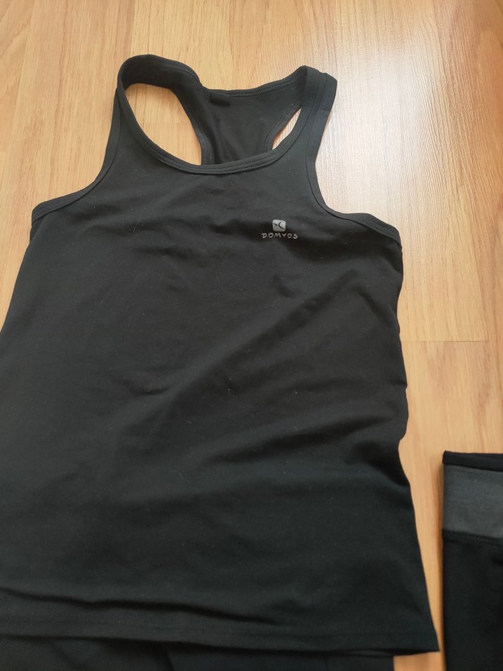 Siyah Çocuk Spor Tayt ve Atlet Takımı - Görsel 4