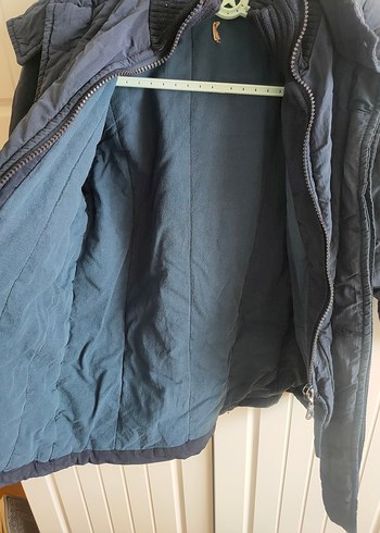 Erkek Çocuk Koyu Mavi Fermuarlı Mont - Görsel 4