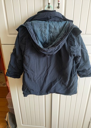 Erkek Çocuk Koyu Mavi Fermuarlı Mont - Görsel 5