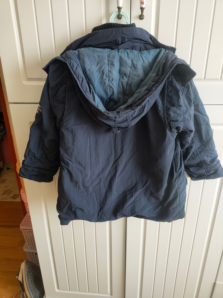 Erkek Çocuk Koyu Mavi Fermuarlı Mont - Görsel 5