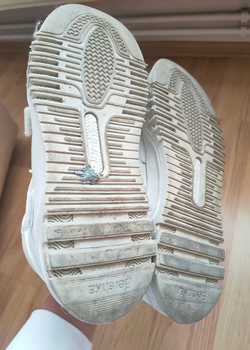 Beyaz Platform Topuklu Erkek Spor Ayakkabı Orjinal Bershka - Görsel 6