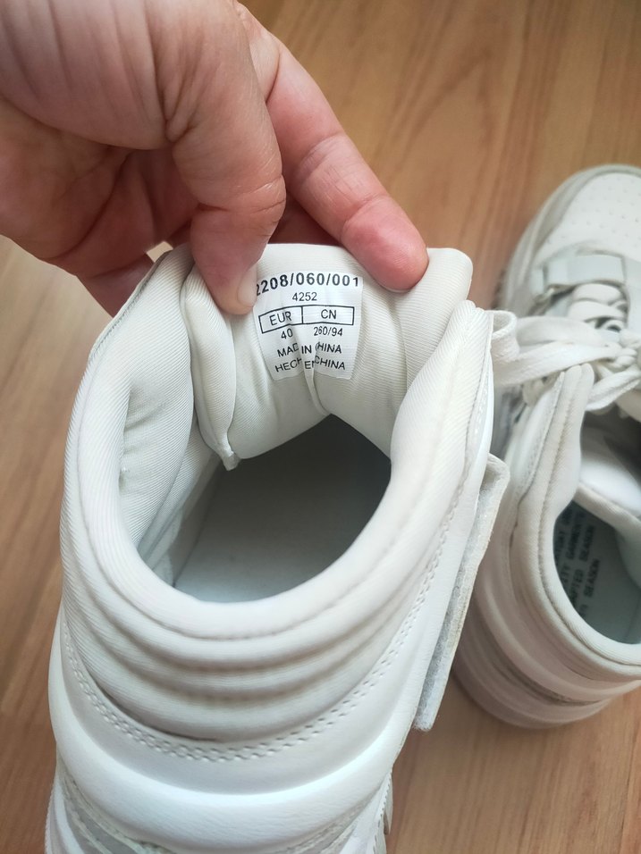 Beyaz Platform Topuklu Erkek Spor Ayakkabı Orjinal Bershka - Görsel 5