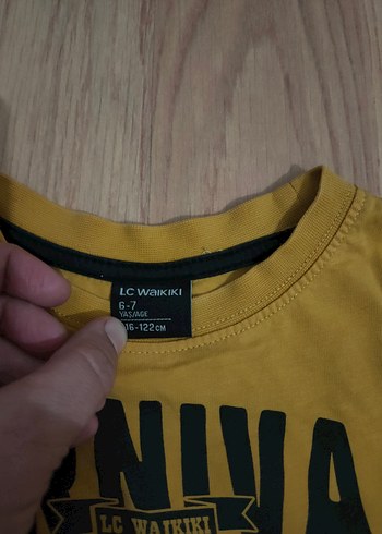 Sarı Baskılı Erkek Sweatshirt - Görsel 4