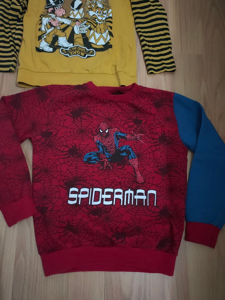 Sarı Baskılı Erkek Sweatshirt - Görsel 3