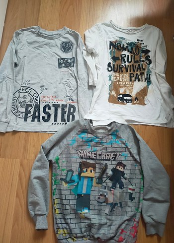 Gri Desenli Erkek Çocuk Sweatshirt - Görsel 2