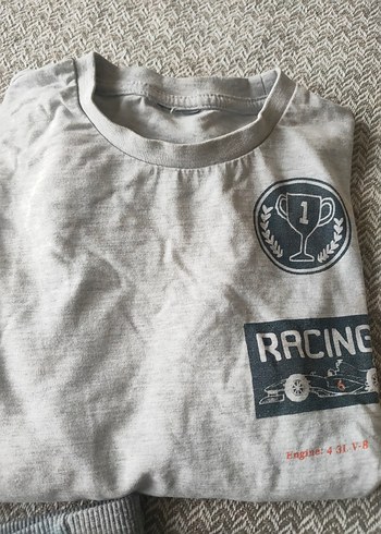 Gri Desenli Erkek Çocuk Sweatshirt - Görsel 9