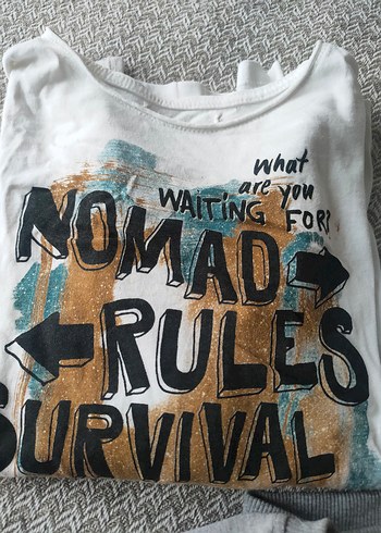 Gri Desenli Erkek Çocuk Sweatshirt - Görsel 8