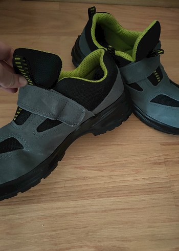 Gri Erkek Spor Sandalet Velcro Bantlı - Görsel 6