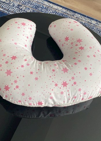 Renkli Desenli Pembe Emzirme ve Hamile Yastığı - Görsel 3