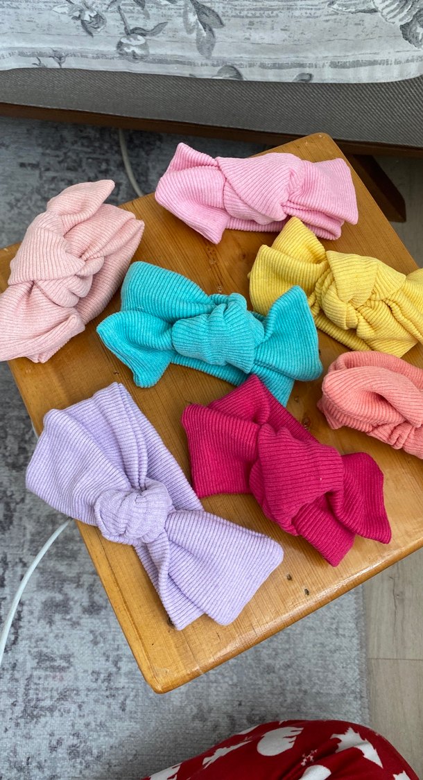 Çok Renkli Fiyonk Detaylı Çocuk Saç Tokası - Görsel 2