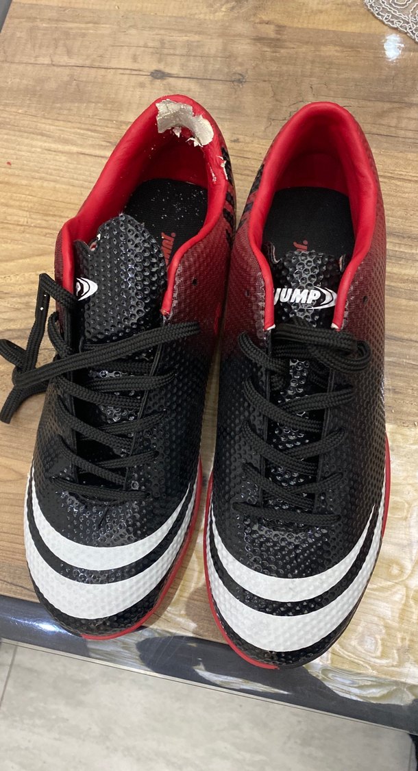 Kırmızı Yılan Desenli Erkek Futbol Ayakkabısı - Görsel 4