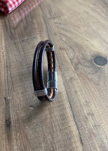 Kahverengi Erkek Bileklik - Görsel 3